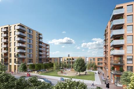 CGI of Phase 6 at Copley Hanwell W7, by Broadway Living